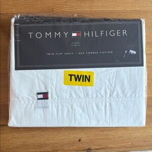 VTG Y2K Tommy Hilfiger White Twin Flat Sheet NEW